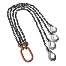 Custom four-legged chain sling hook excellent material quad lifting spreader chain